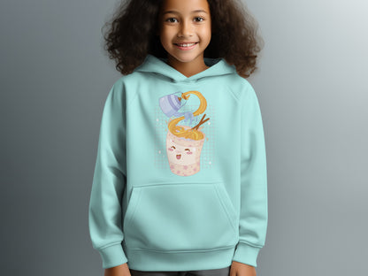 Adorable Happy Noodle Bowl Hoodie for Kids