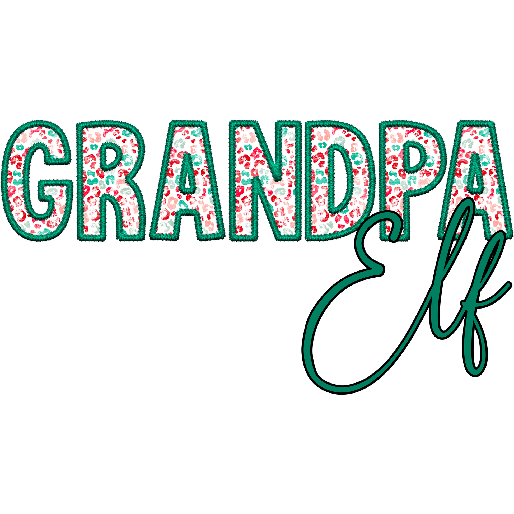 Festive Grandpa Elf Holiday Themed Apparel
