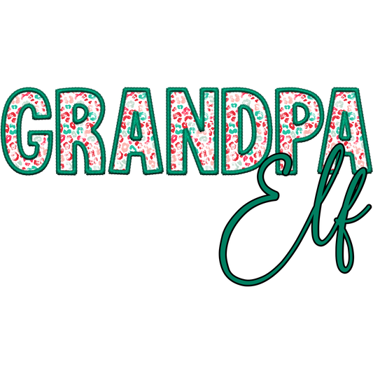Festive Grandpa Elf Holiday Themed Apparel