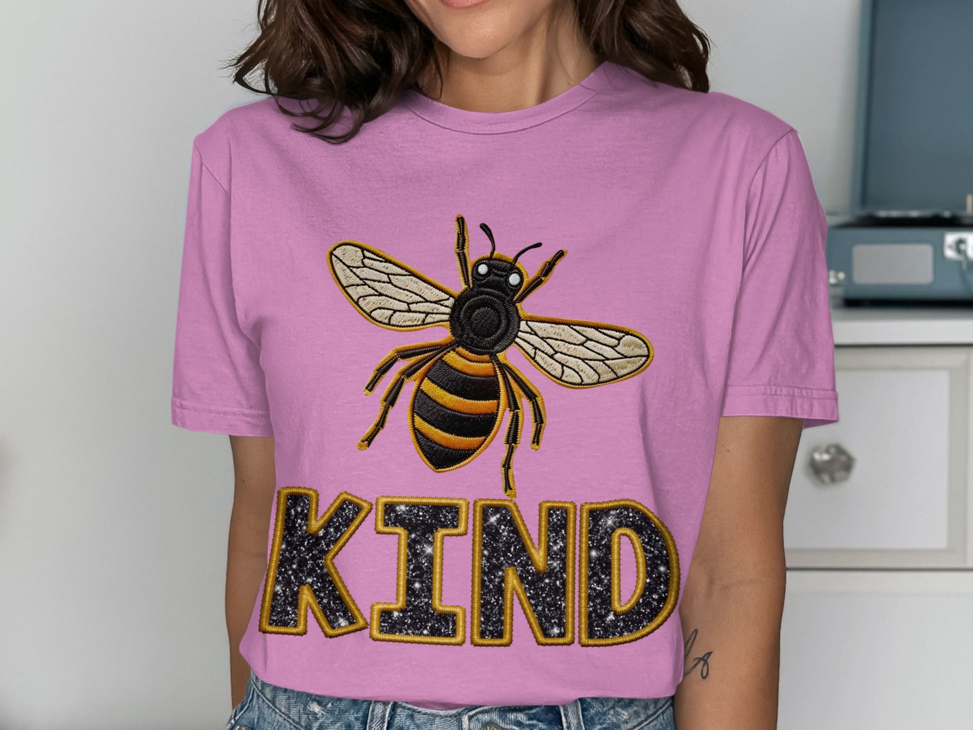 Bee Kind Graphic T-shirt Inspiring Motivational Wear