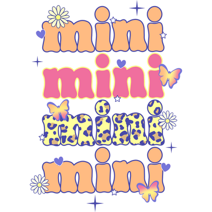 Vibrant Mini Butterfly and Floral Themed Graphic Art