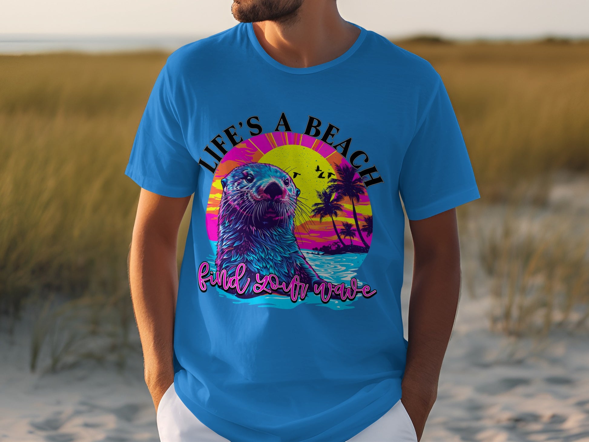 Life's A Beach Find Your Wave Otter Shirt