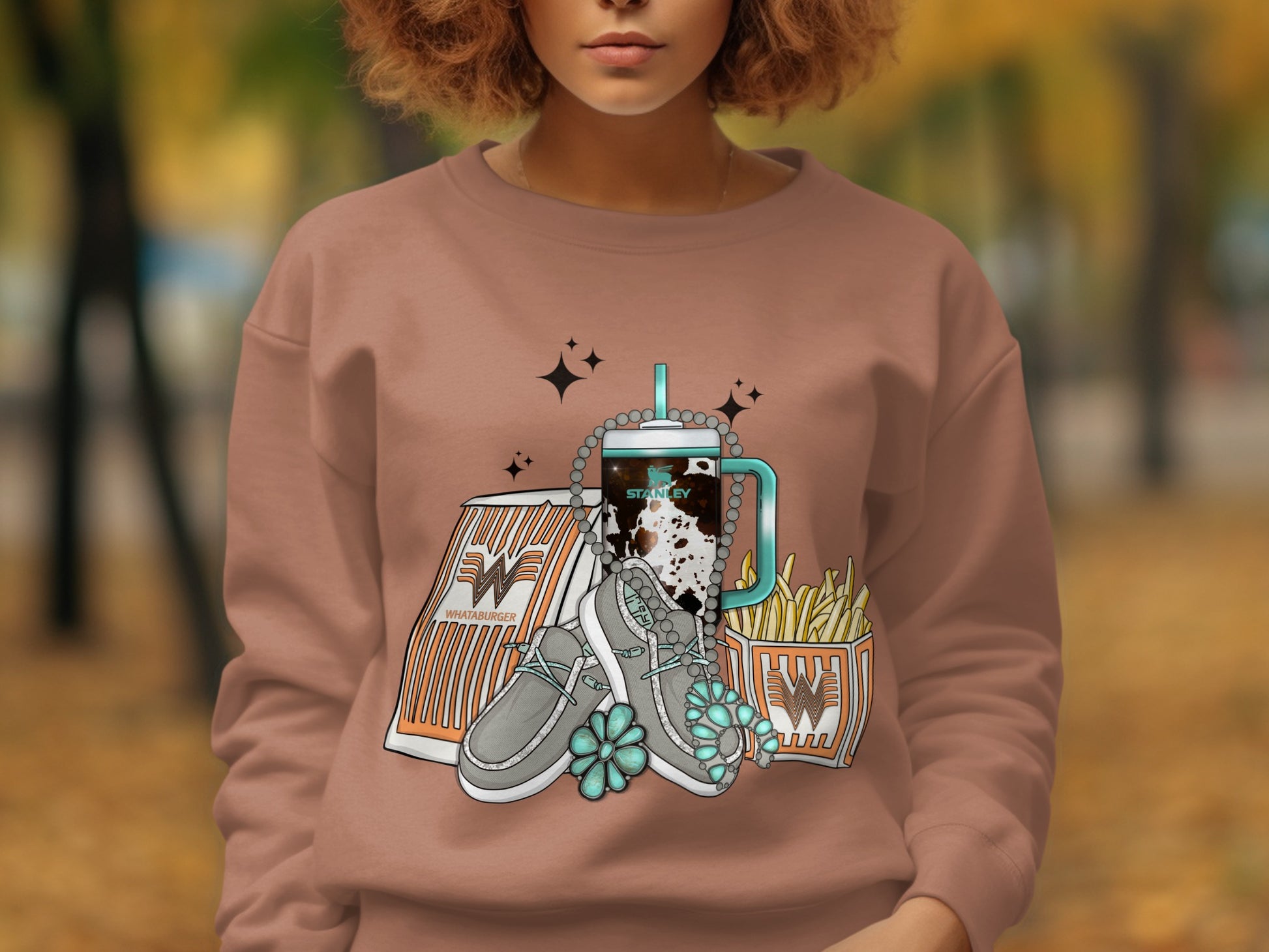 Trendy sweatshirt featuring fun design