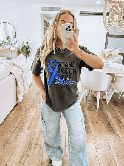 Stand Up For The Children Stop Child Abuse T-shirt