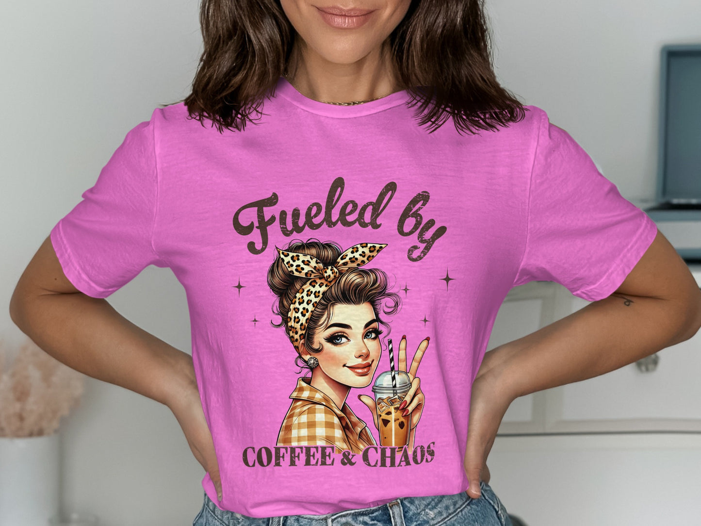 Fueled by Coffee and Chaos Graphic Tee