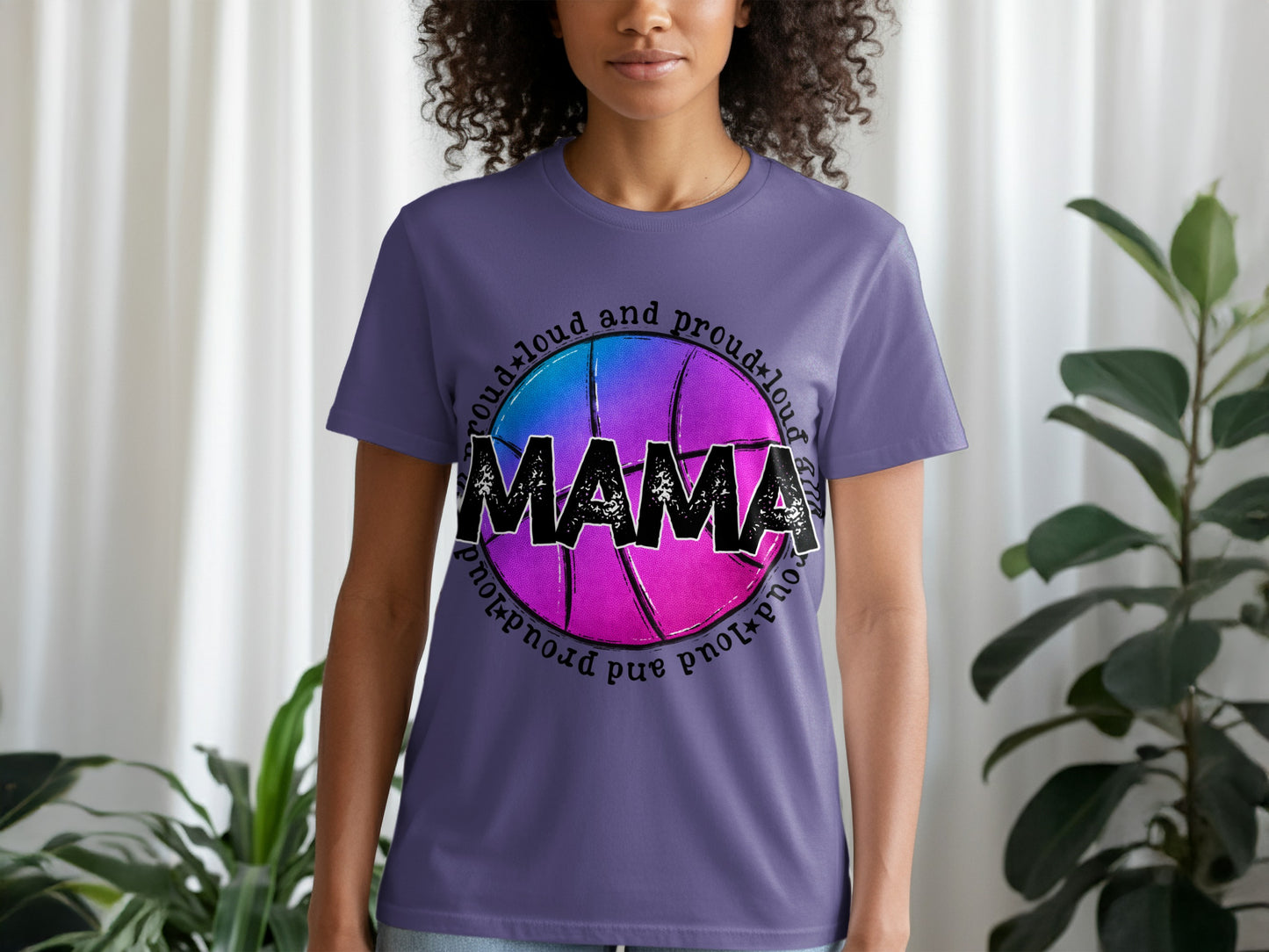 Proud Loud Mama Basketball Graphic Tee