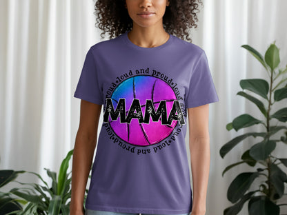 Proud Loud Mama Basketball Graphic Tee