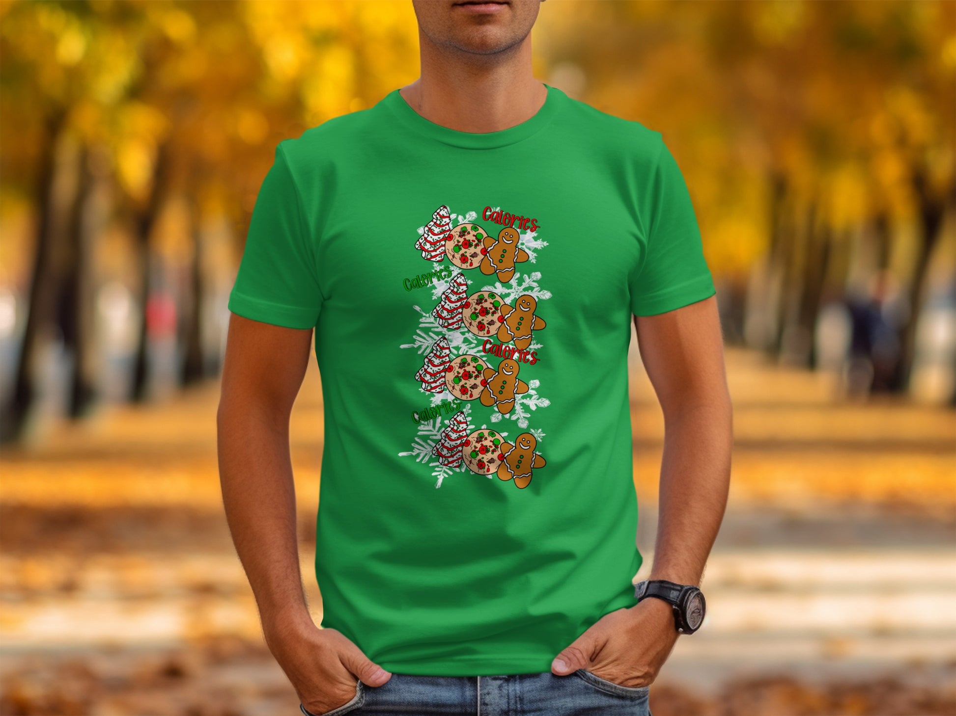 Colorful Gingerbread Cookies Festive T-Shirt