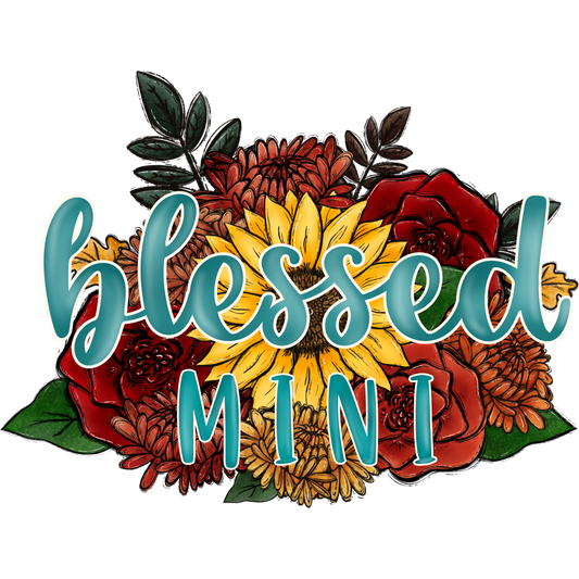 Blessed Mini Floral Sticker Product