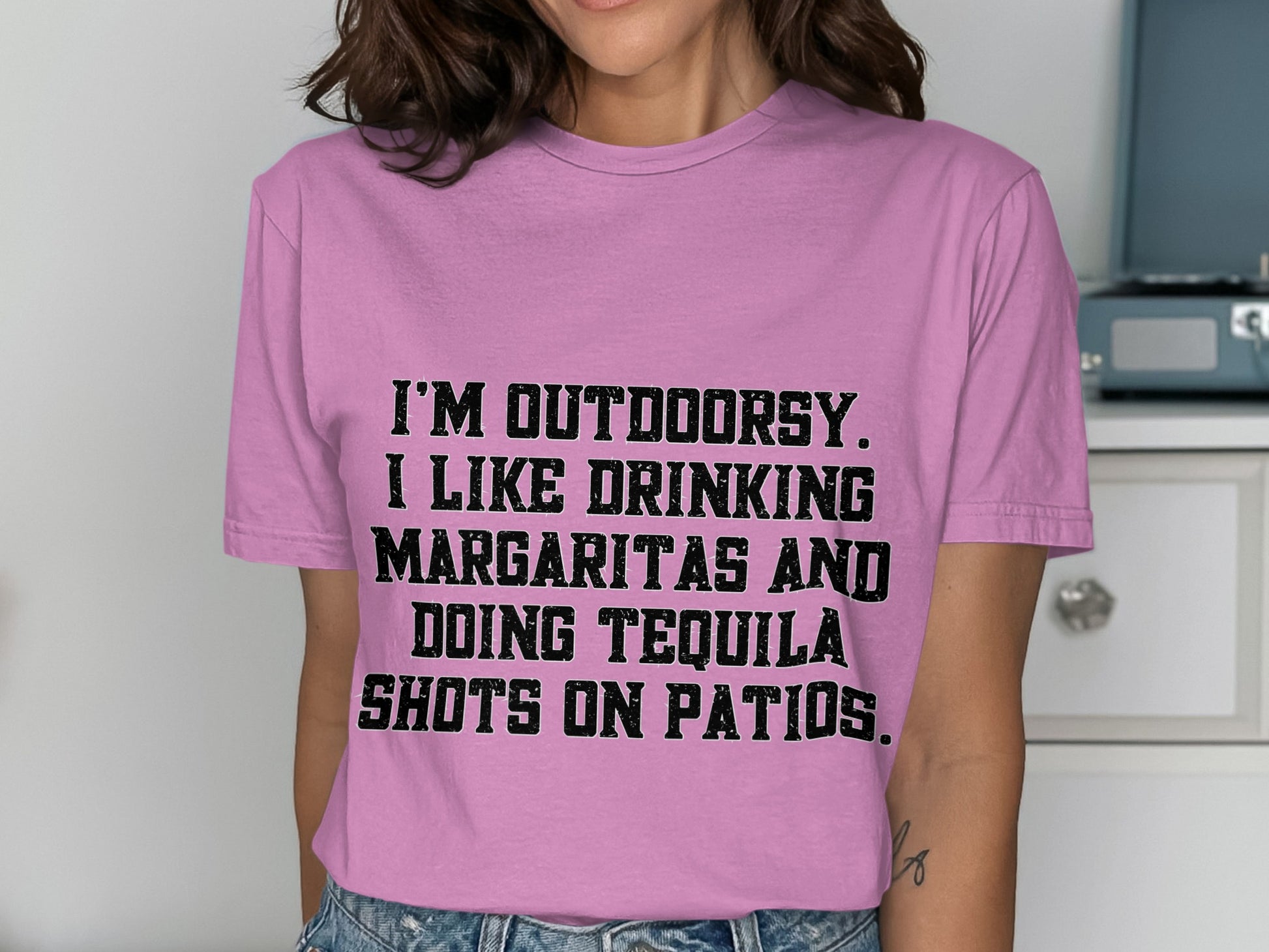 I'm Outdoorsy I Like Drinking Margaritas and Tequila Shirt