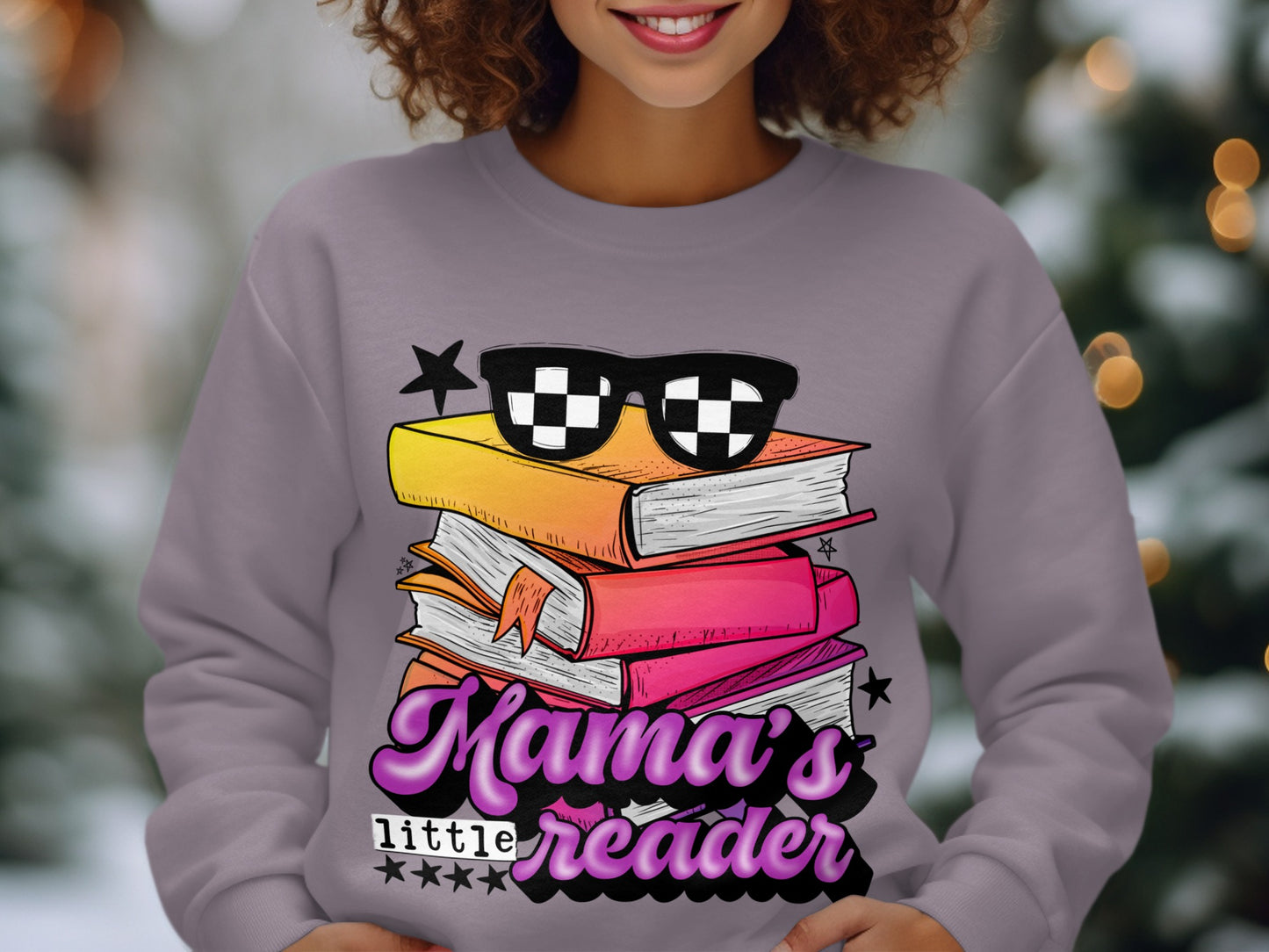Mama's Little Reader Books Graphic Sweatshirt