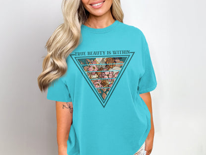 True Beauty Is Within Triangle Graphic Shirt
