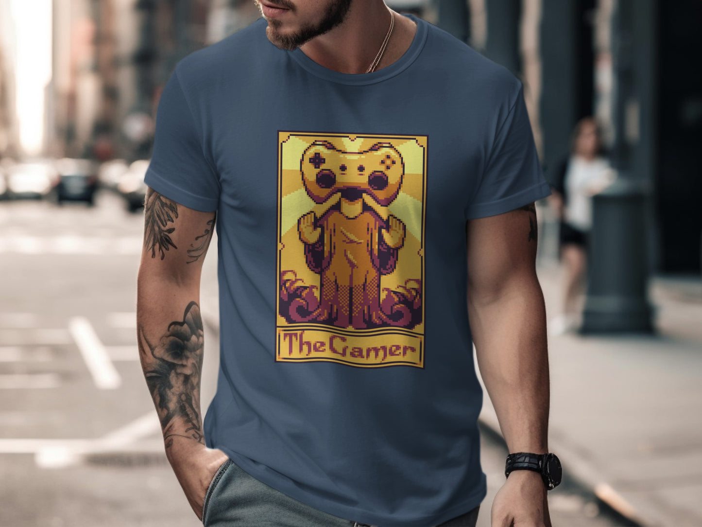 The Gamer Retro Style Graphic Tee Shirt