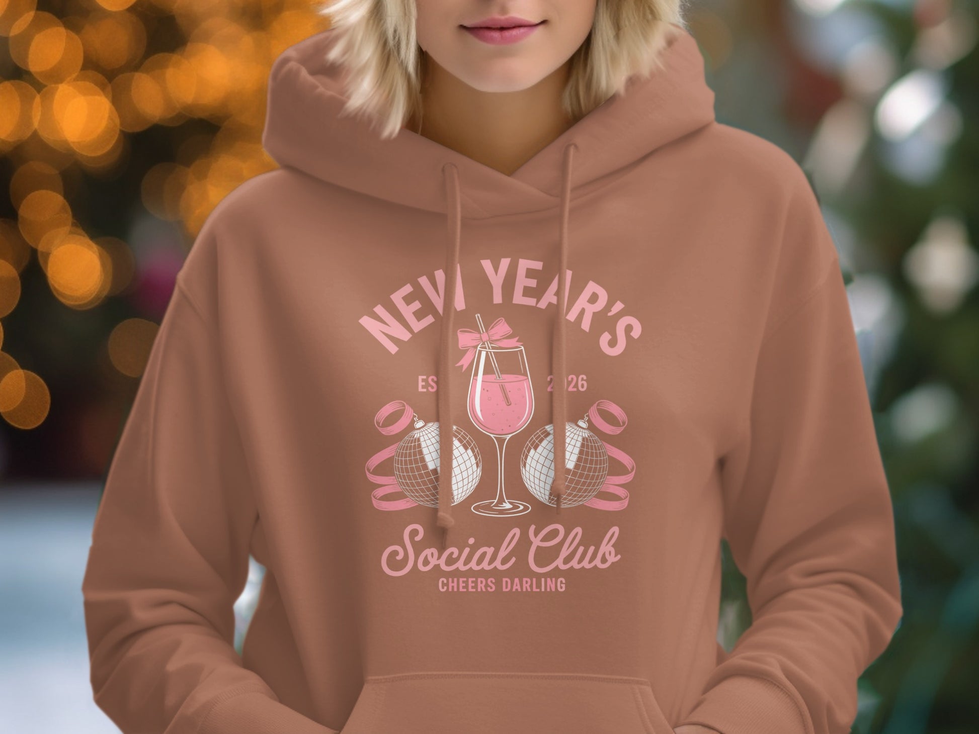New Year's Social Club Cheers Darling Hoodie Product