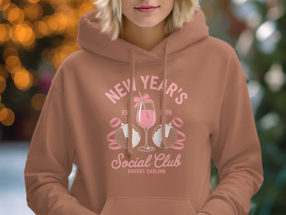 New Year's Social Club Cheers Darling Hoodie Product