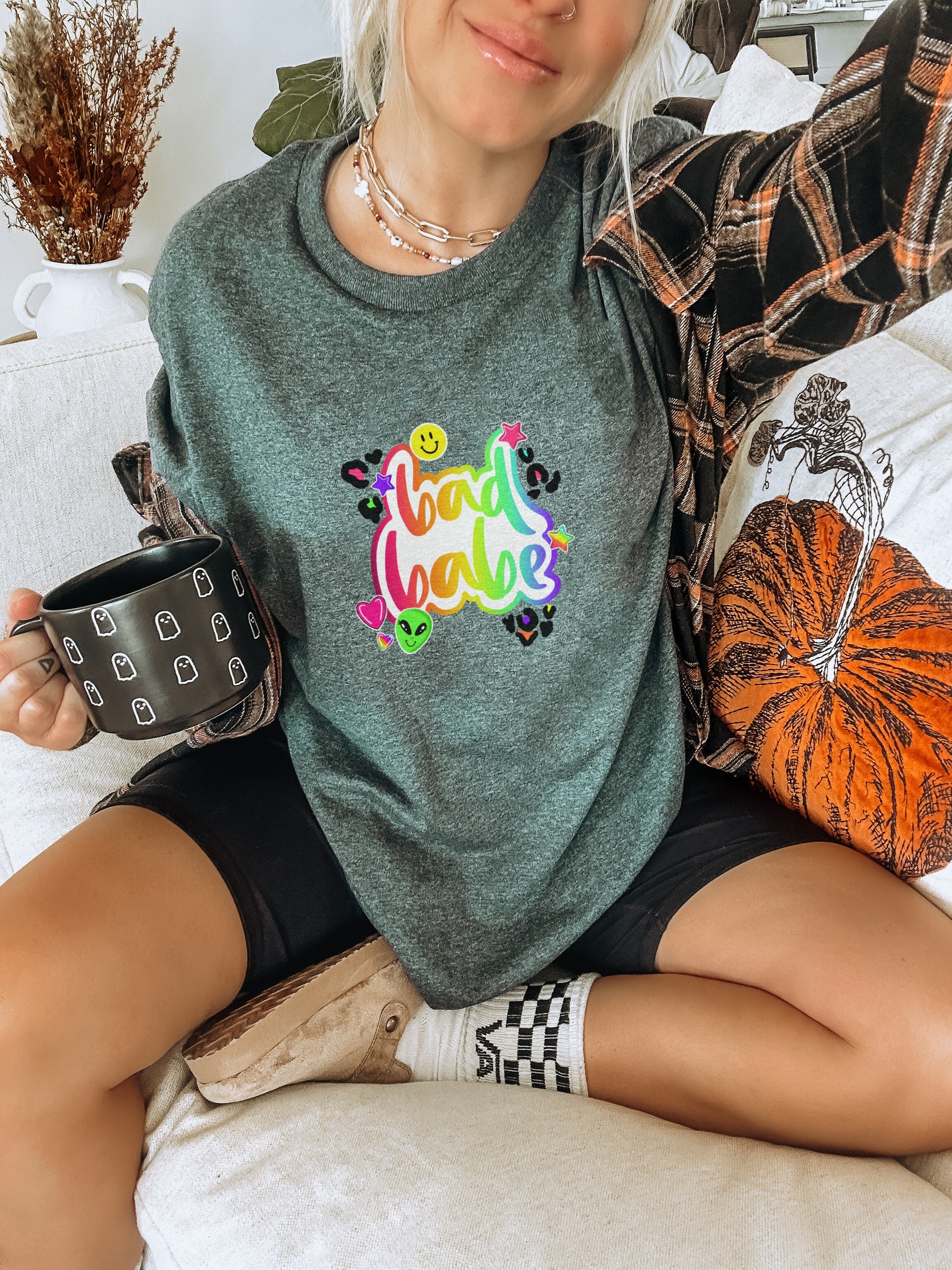 Bad Babe Colorful Graphic Tee Comfortable and Stylish Shirt