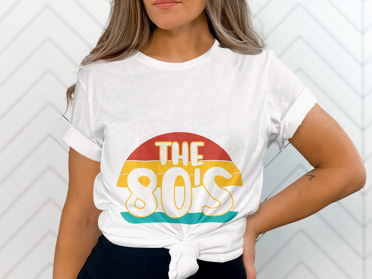 Retro The 80's Graphic Tee Casual Wear