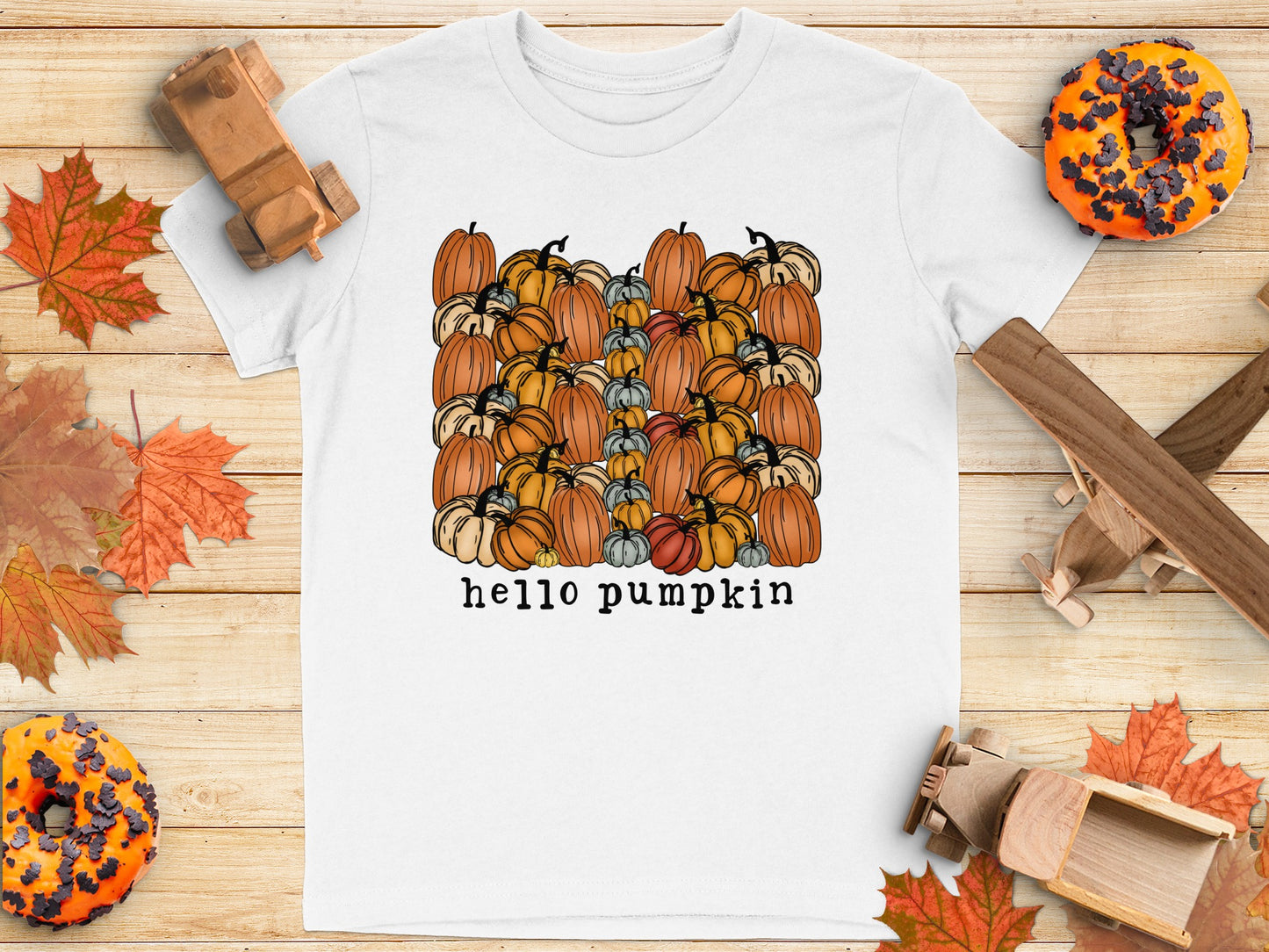 Festive Pumpkin Design Hello Pumpkin T-Shirt