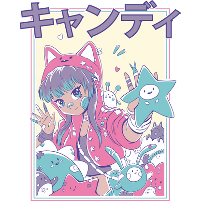 Colorful Anime-Inspired Cute Character Artwork