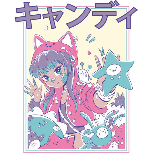 Colorful Anime-Inspired Cute Character Artwork