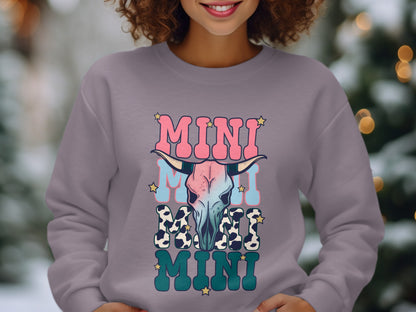 MINI Colorful Animal Skull Design Sweatshirt