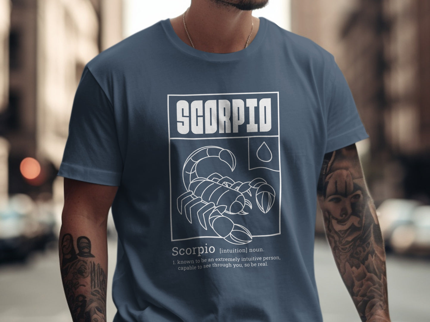 Scorpio Zodiac Graphic Tee Featuring Scorpion Design
