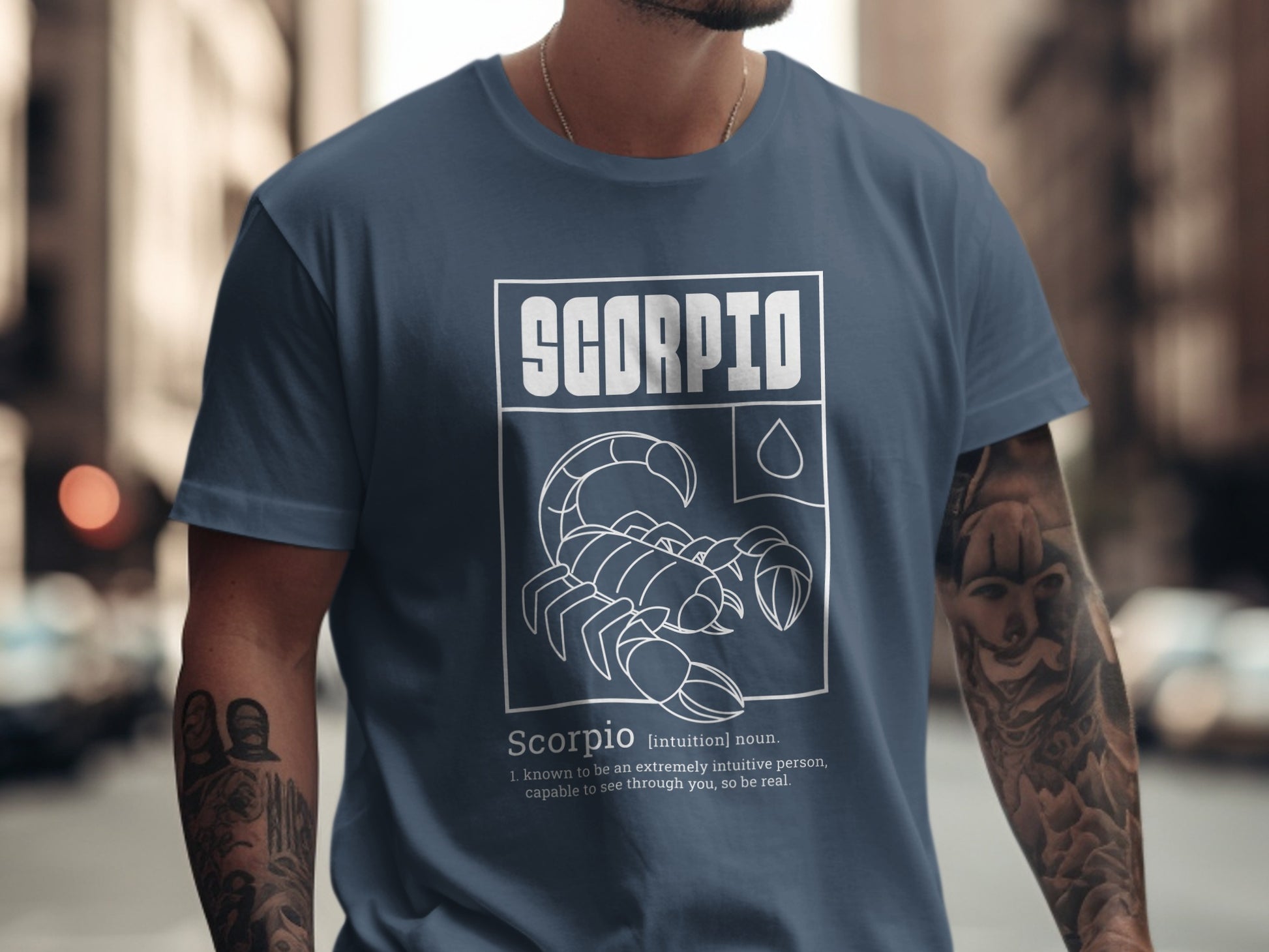 Scorpio Zodiac Graphic Tee Featuring Scorpion Design