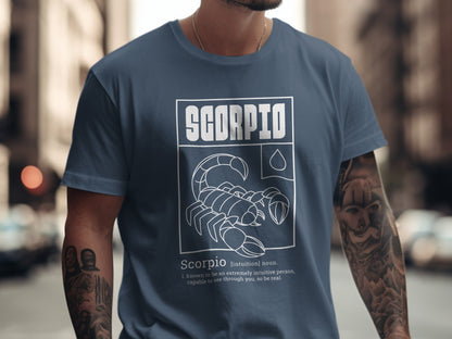 Scorpio Zodiac Graphic Tee Featuring Scorpion Design
