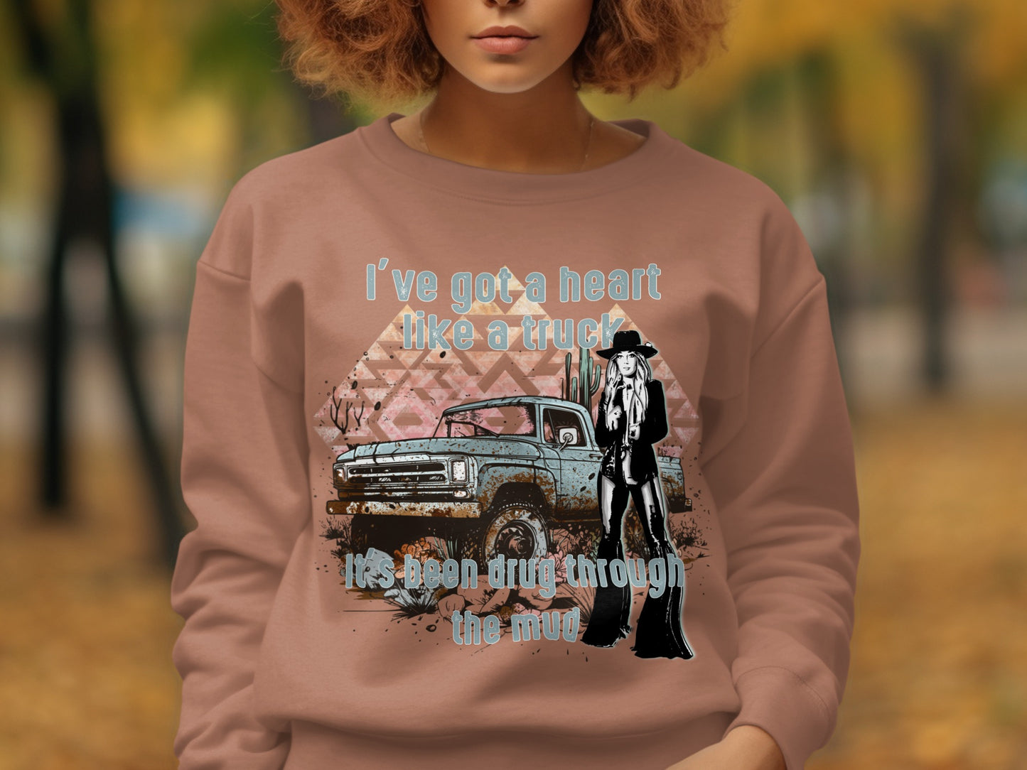 I've Got a Heart Like a Truck Graphic Sweatshirt