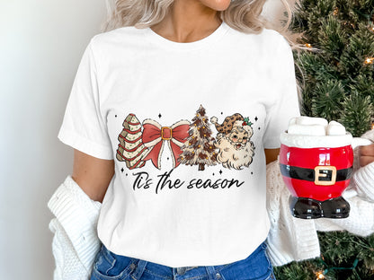 Festive Christmas Shirt with Cute Holiday Graphics