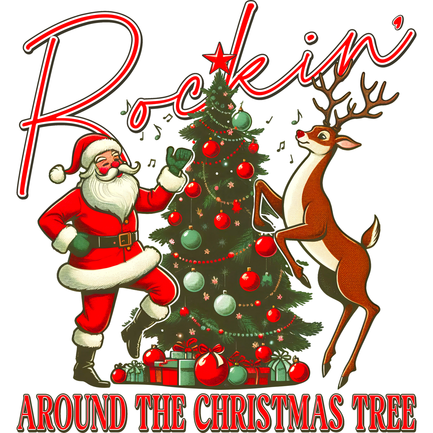 Rockin' Around The Christmas Tree festive decor