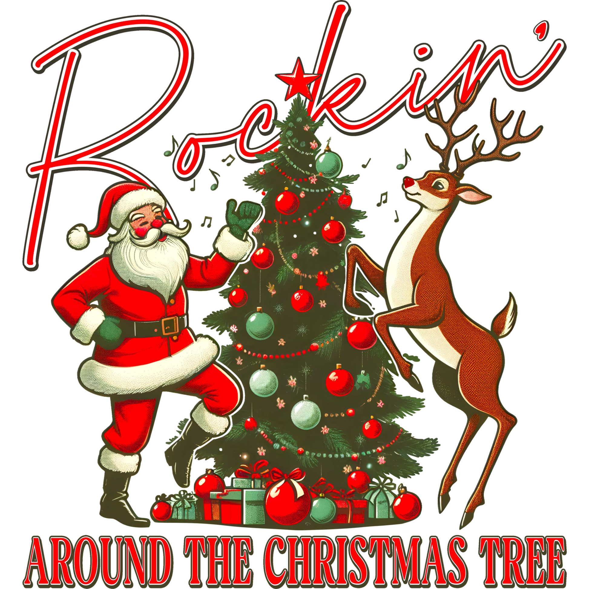 Rockin' Around The Christmas Tree festive decor