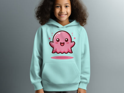Cute Pink Jellyfish Kids Hoodie for Fun Outfits