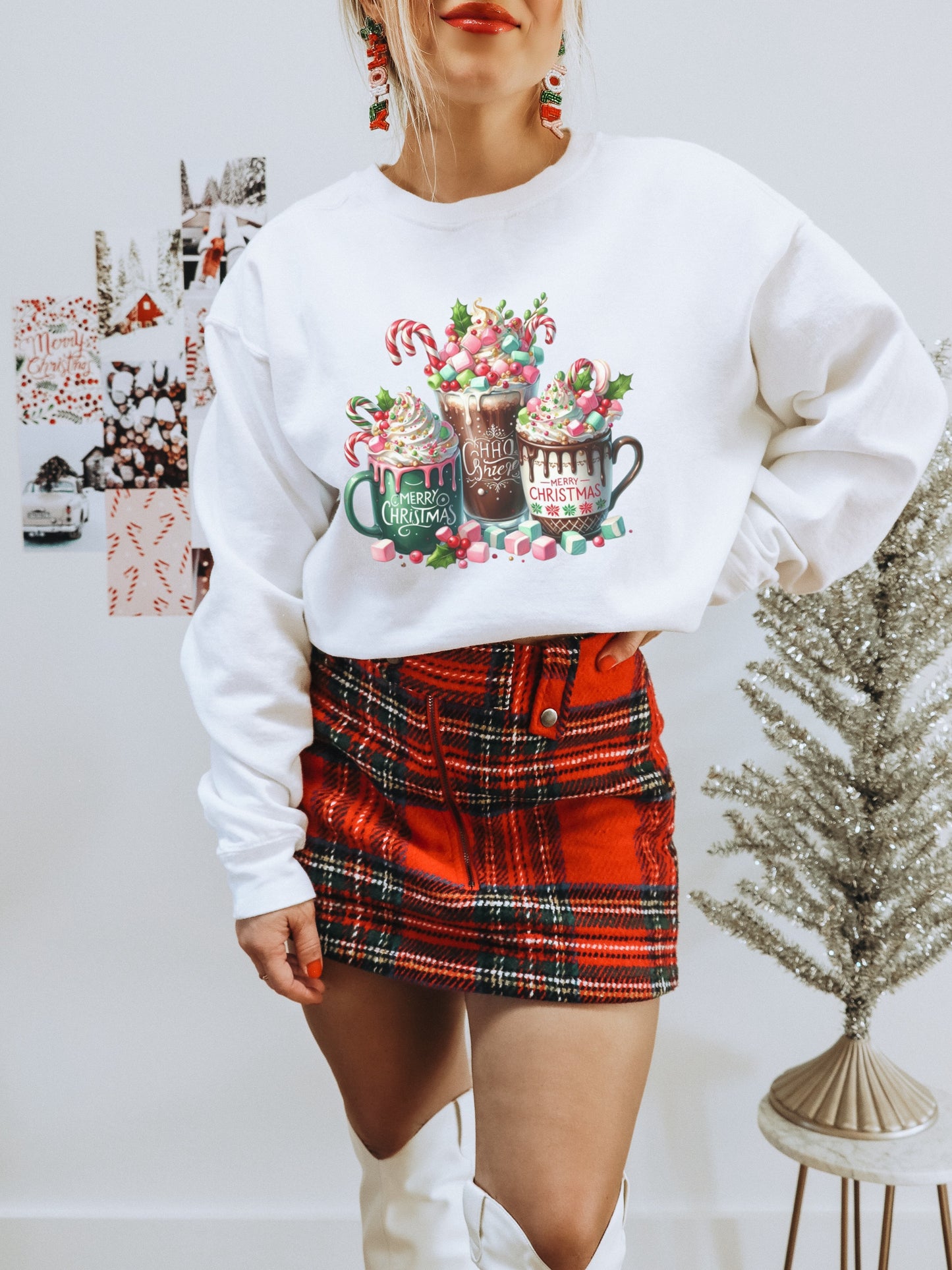 Cozy Christmas Cocoa Sweatshirt for Holiday Season