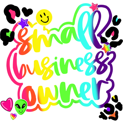Colorful Small Business Owner Design for Merchandise