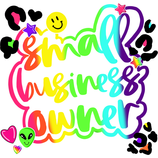 Colorful Small Business Owner Design for Merchandise