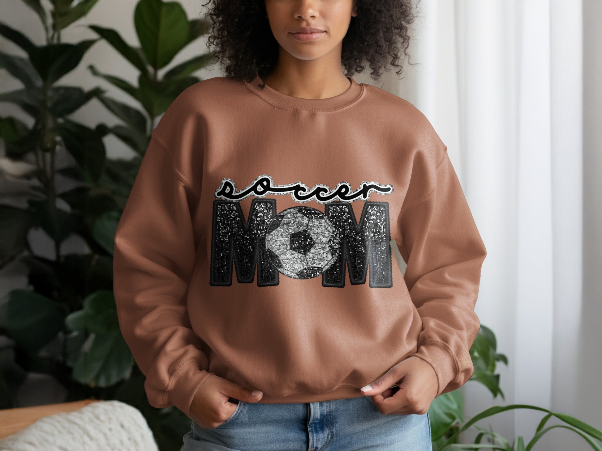 Cozy Fashionable Soccer Mom Sweatshirt