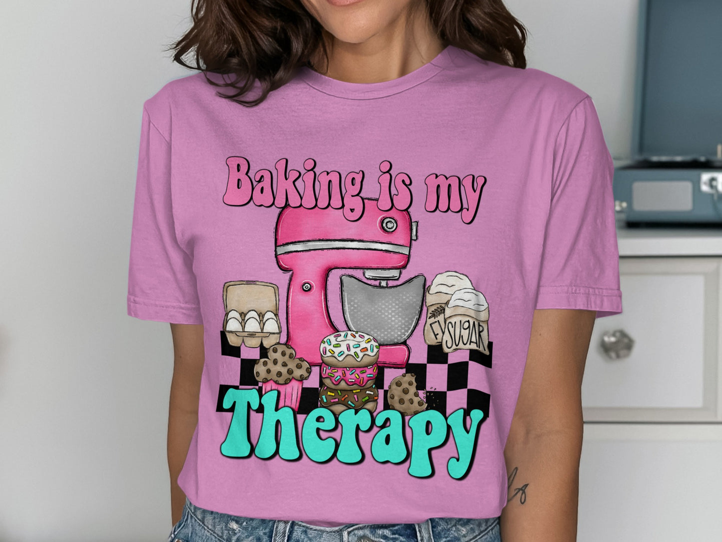 Baking is My Therapy Graphic T-Shirt