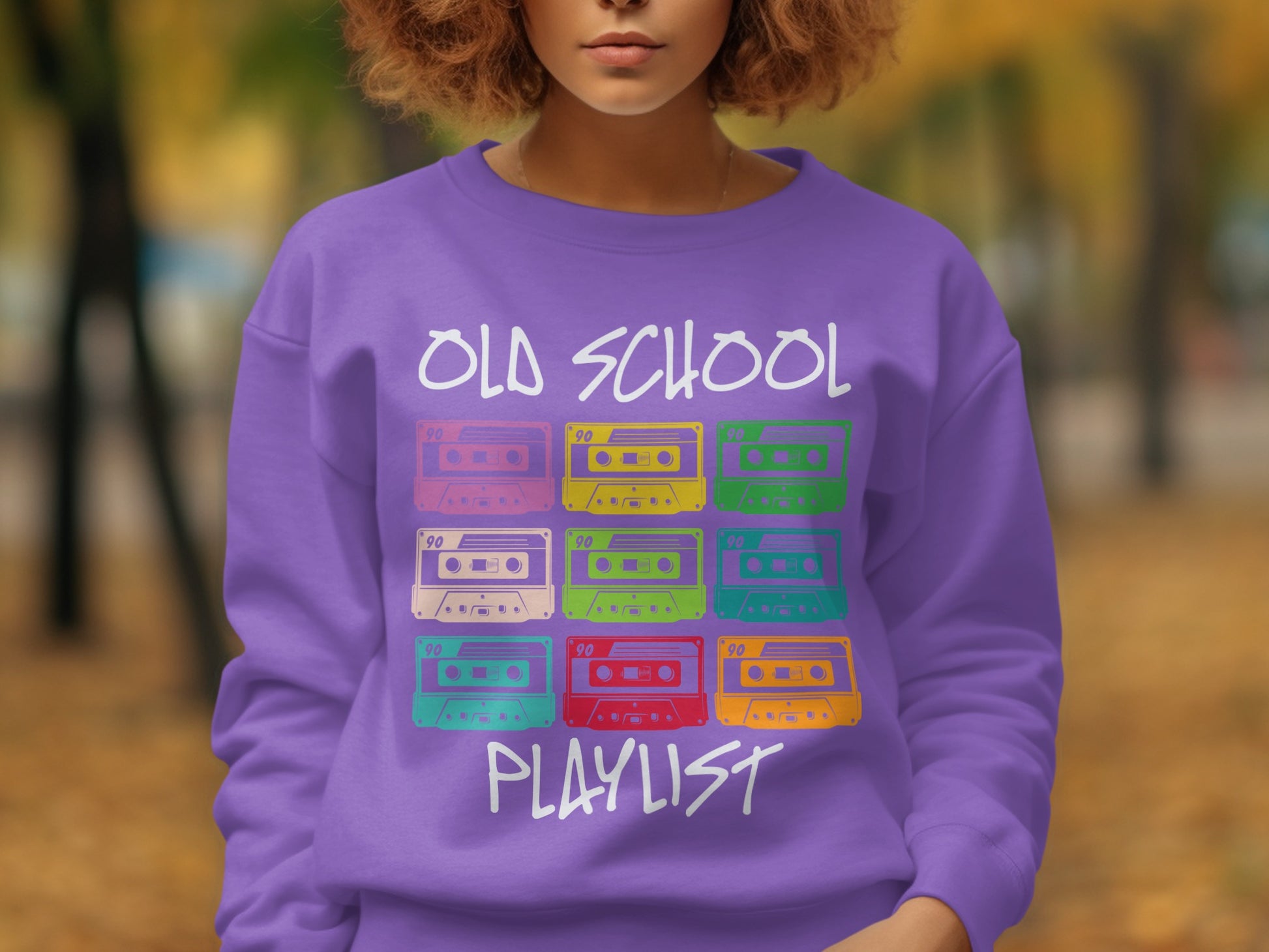 Old School Playlist Sweatshirt Perfect for Nostalgia