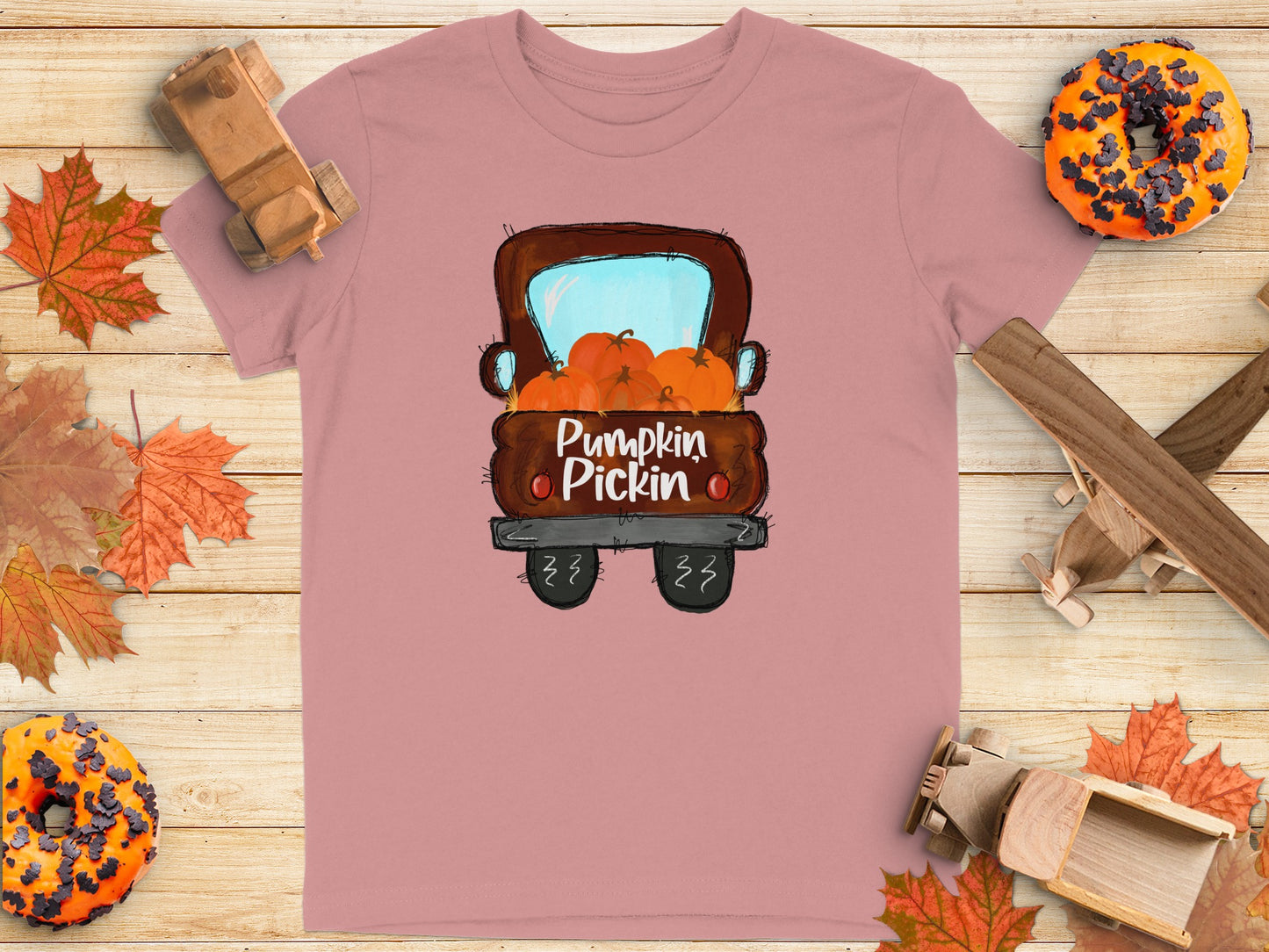 Pumpkin Pickin Truck Graphic Tee