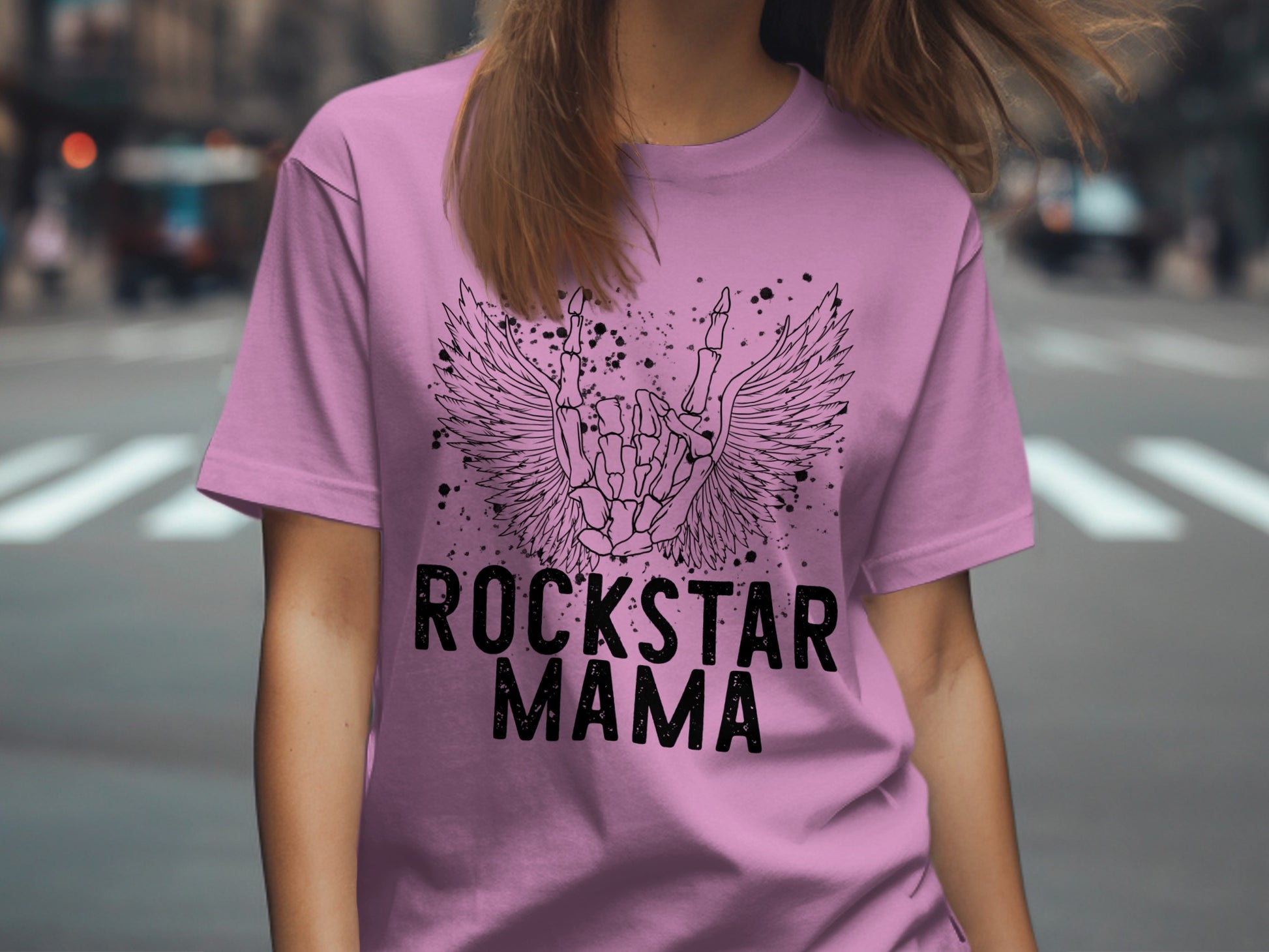 Rockstar Mama Graphic Tee Perfect for Music Lovers
