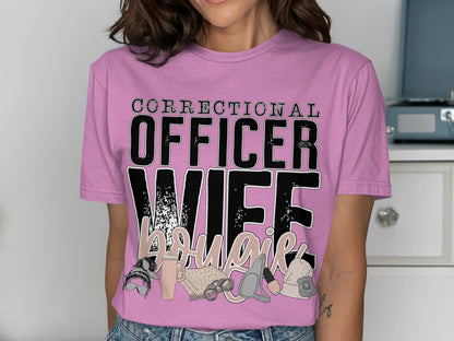 Correctional Officer Wife Bougie T-Shirt