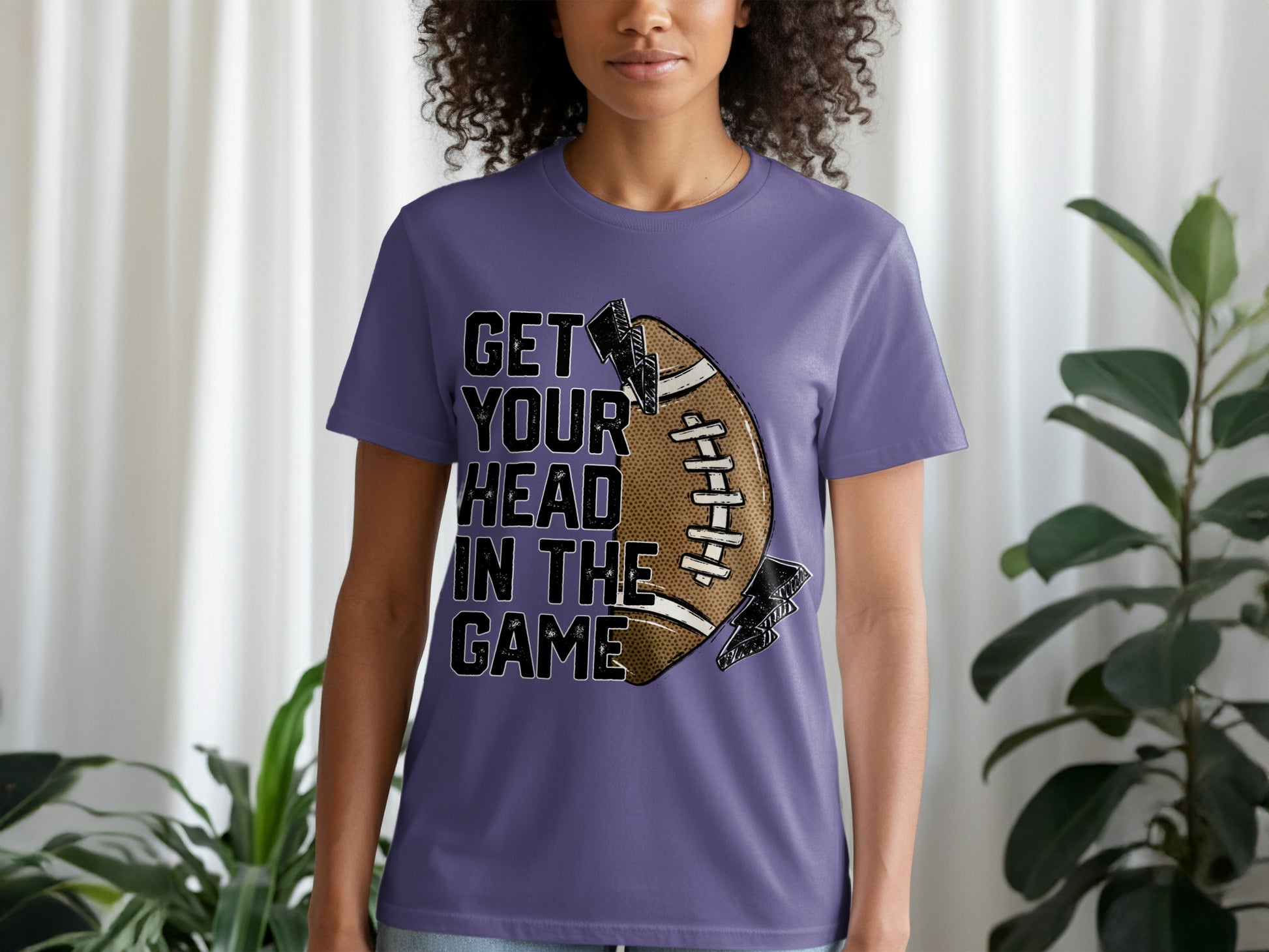 Get Your Head in the Game Football T-shirt