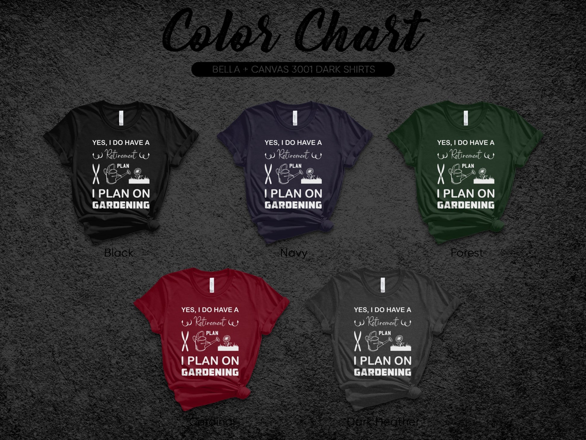 Funny Gardening Retirement Shirts with Humorous Print