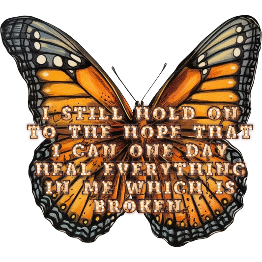 Butterfly with Inspirational Healing Quote product