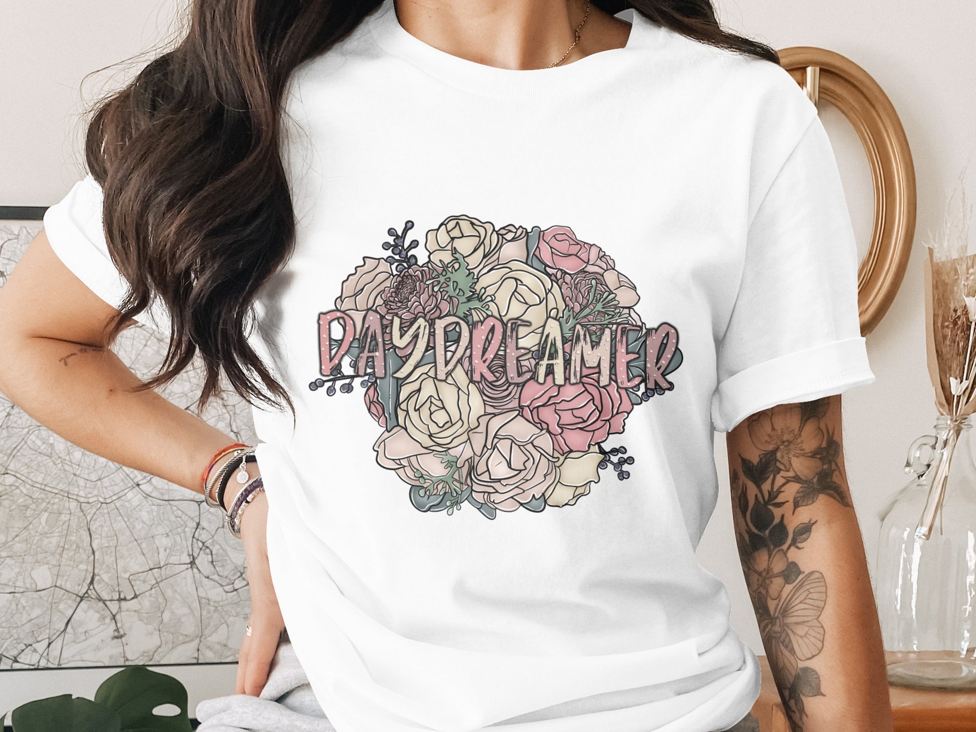 Floral Daydreamer Graphic Tee for Dreamers