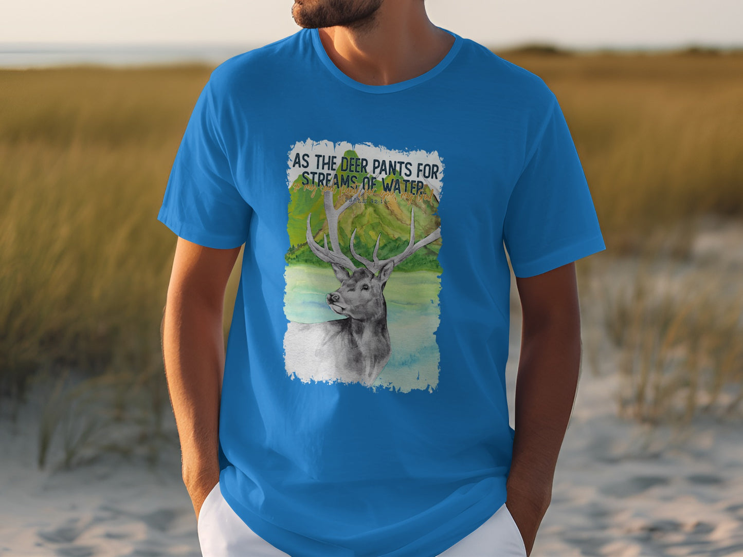 Inspirational Deer Graphic T-Shirt for Nature Enthusiasts