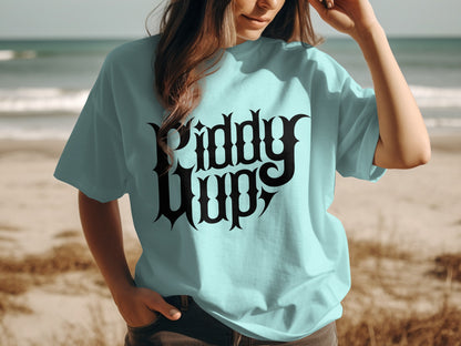 Giddy Up Bold Graphic Design Statement T-Shirt