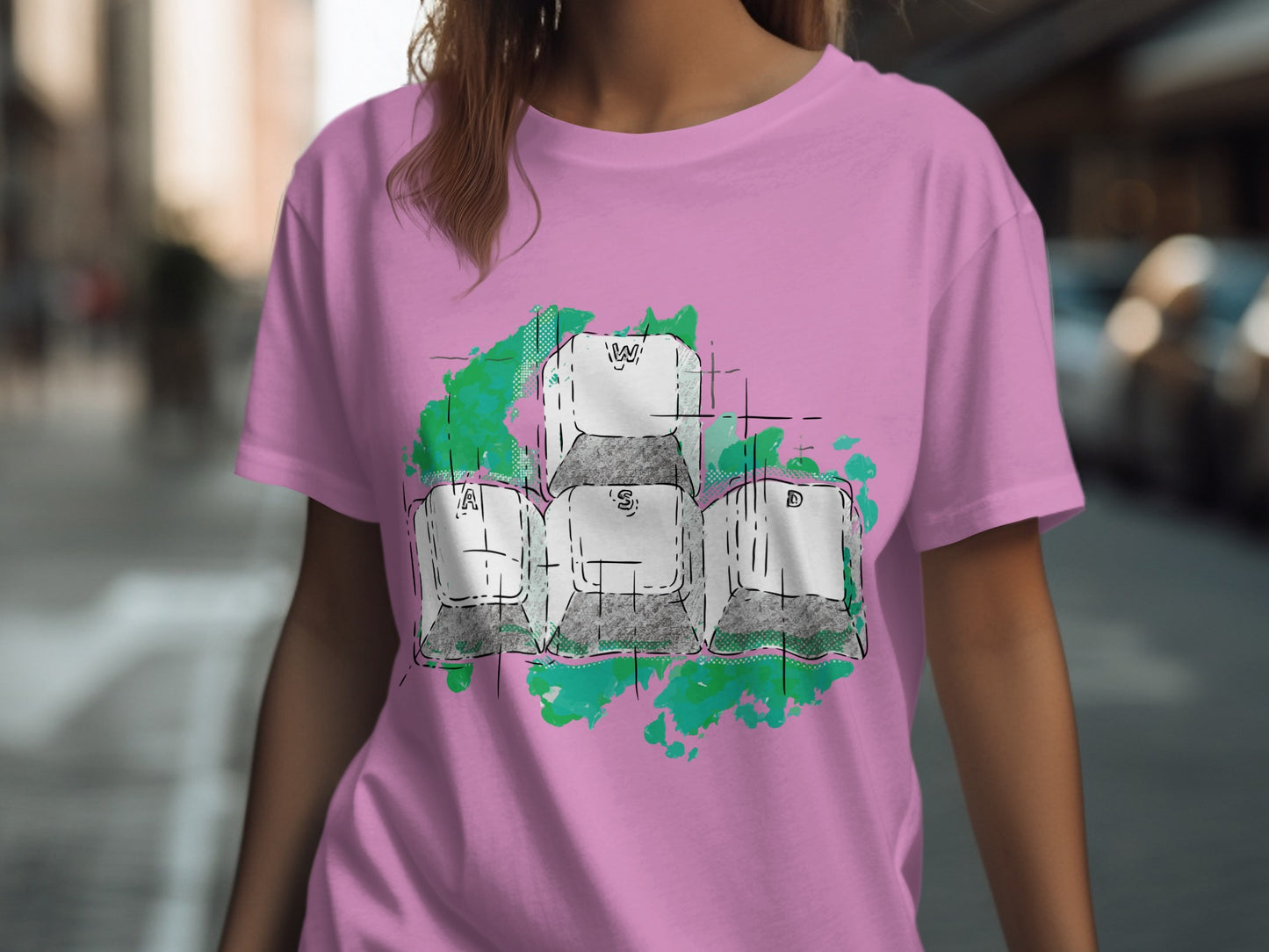 Vibrant Urban Graffiti Art Design on Casual Tee