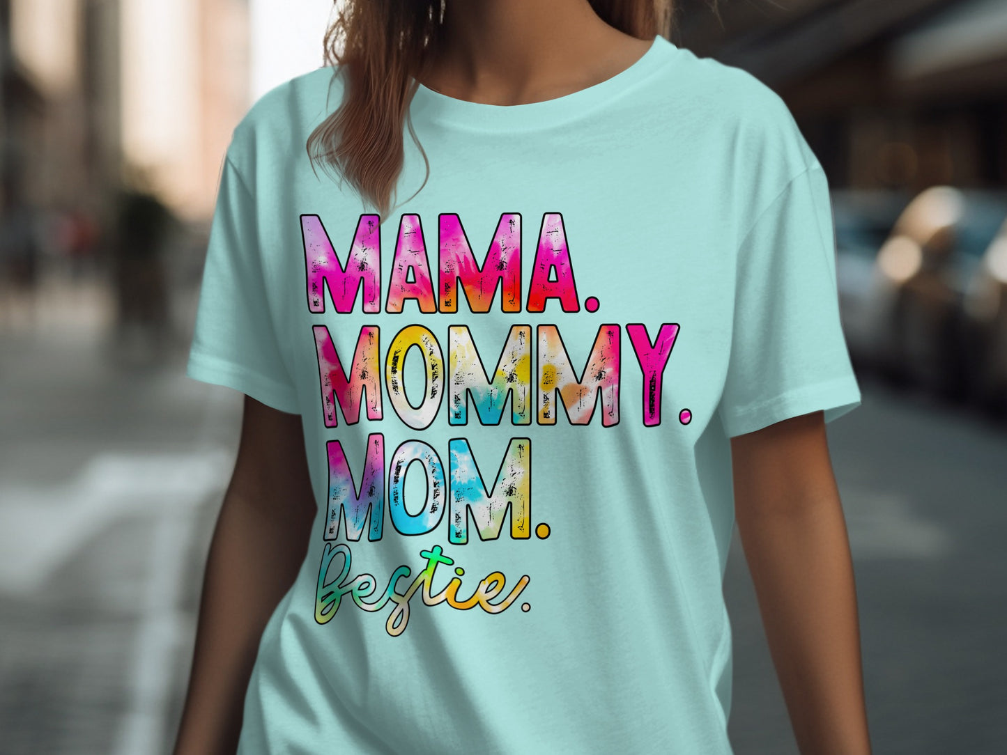 Mama Mommy Mom Bestie Graphic Shirt